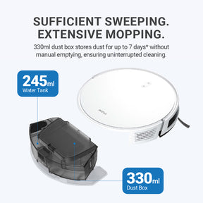 MOVA Robot Vacuum E10 | Slim body | 4500Pa Vormax Suction | Intelligent Multi-path Navigation | 2 Years Local Warranty