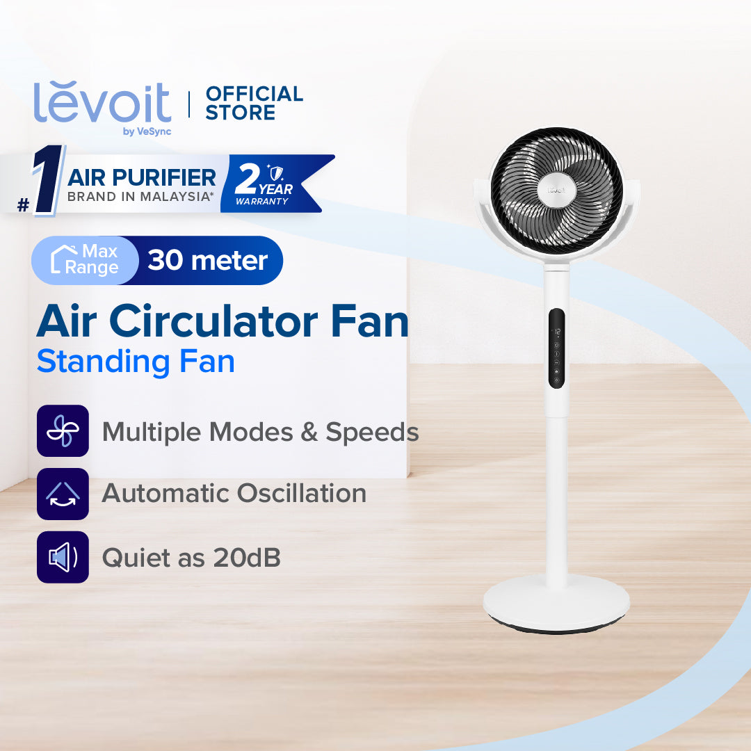 Levoit Pedestal Air Circulation Fan Max Speed 7.5 m/s