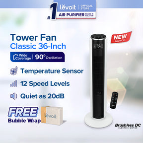 [New Arrival] Levoit Classic Tower Fan 36-inch Brushless DC Motor LTF-F362